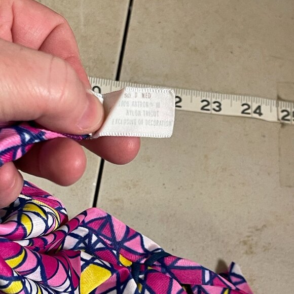 Vintage Y2K Vassarette Geometric Print Mini Skirt – Pink, Yellow, & Blue Retro - Picture 9 of 9